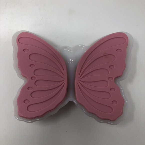Butterfly Glass Soap Dish Avon Wings of Beauty 2 Hostess Fragrance Soaps NOS - Picture 2 of 11